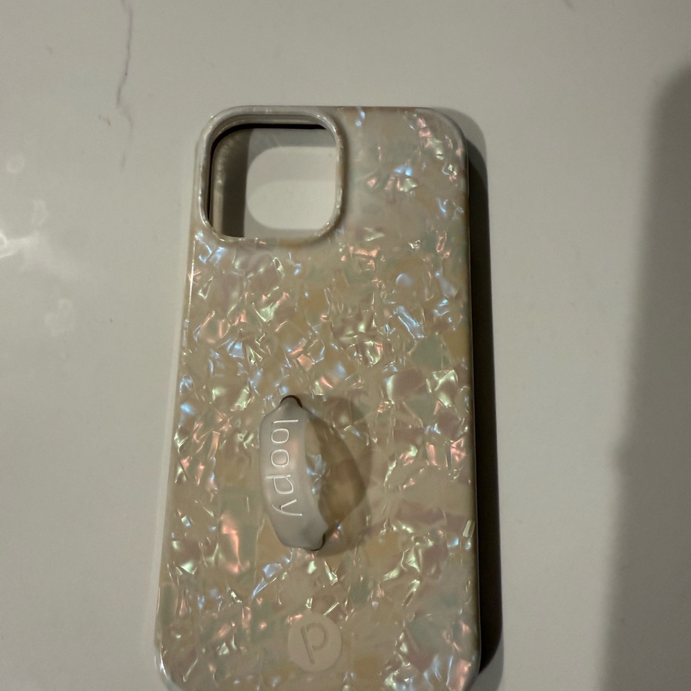 Loopy Case Silver Terrazzo iPhone Case